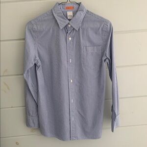 Crewcuts Blue Striped Button Down Shirt